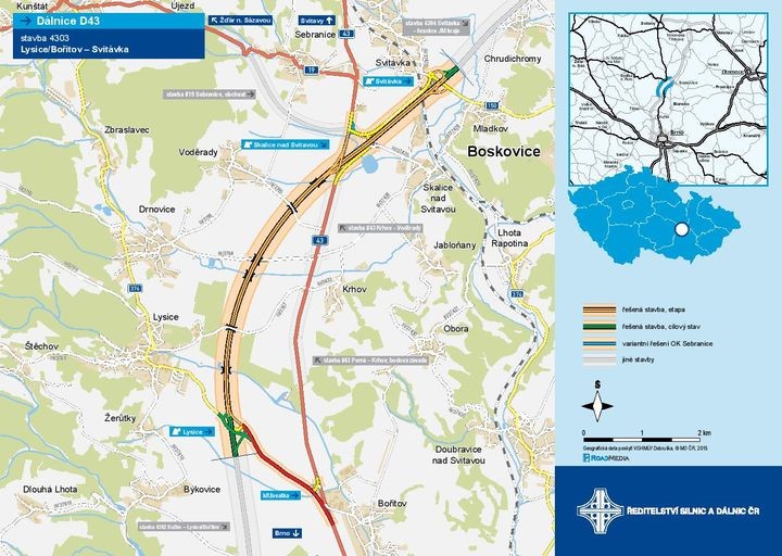 SD43 severni cast mapa